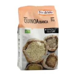Fior di Loto Quinoa bianca bio - Cereale biologico senza glutine ricco di fibre, 400 g