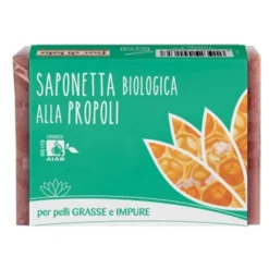 Fior di Loto Saponetta biologica alla propoli per pelli miste e grasse, 100 g