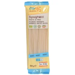 Fior di Loto Zero Glutine Spaghetti - Pasta di riso biologica per la dieta senza glutine, 500 g