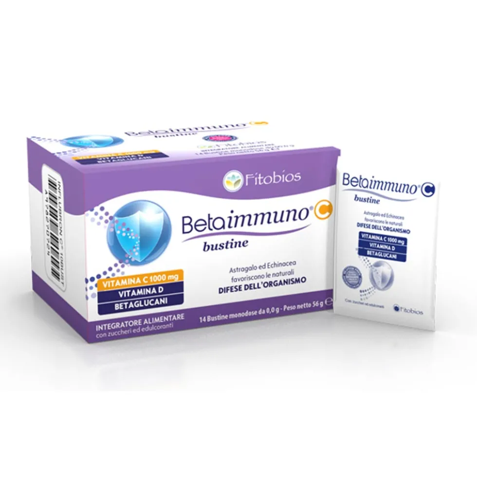 Fitobios Betaimmuno - C Integratore Alimentare Antiossidante, 14 Bustine