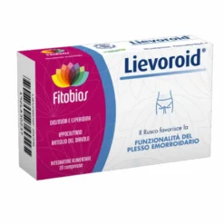 Fitobios Lievoroid - Integratore alimentare per i sintomi delle emorroidi, 20 compresse