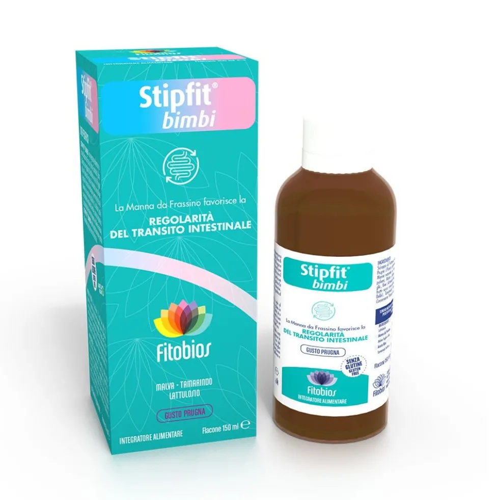 Fitobios Stipfit Bimbi - Sciroppo per il regolare transito intestinale, 150 ml