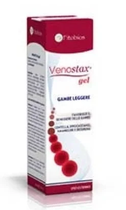 Fitobios Venostax - Gel defaticante per le gambe pesanti e il microcircolo, 125 ml