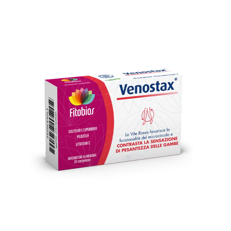 Fitobios Venostax - integratore alimentare per il microcircolo, 30 compresse