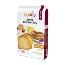 Flavis Fette Biscottate Aproteiche Ricche di Fibre Povere di Sodio, 300g
