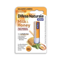 Forhans Balsamo labbra difesa naturale latte e miele - Stick protettivo alla lattoferrina, 1 pezzo