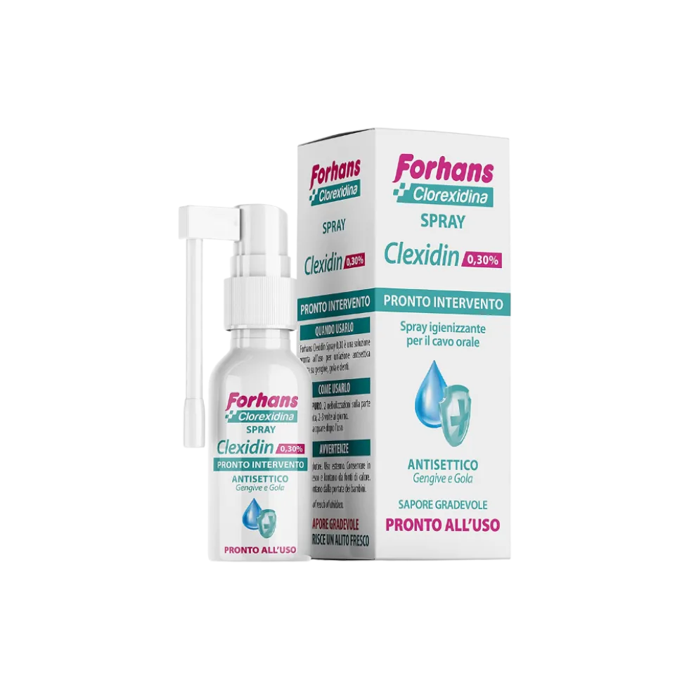 Forhans Clexidin - Spray gengive gola antisettico Forhans, 50 ml