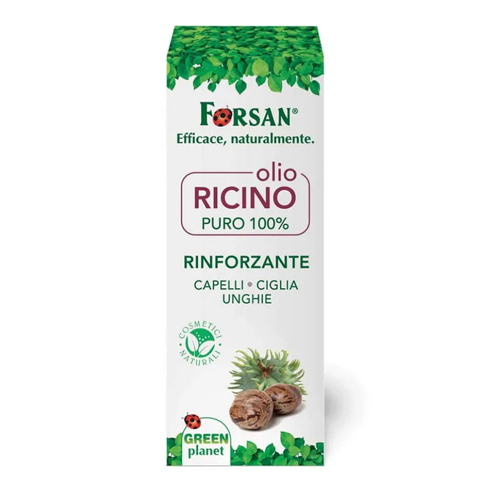 Forsan Olio di Ricino Rinforzante Capelli Ciglia e Unghie, 100ml