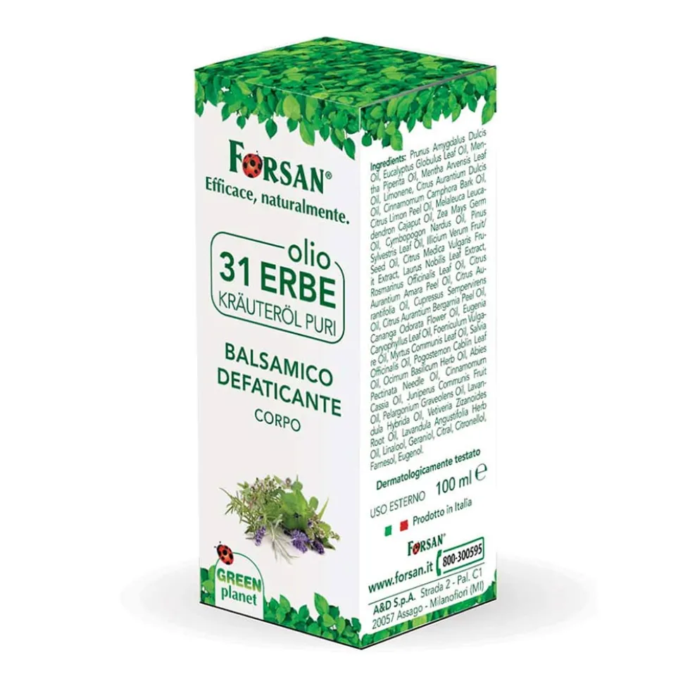 Forsan Olio 31 Erbe Balsamico Defaticante, 100ml