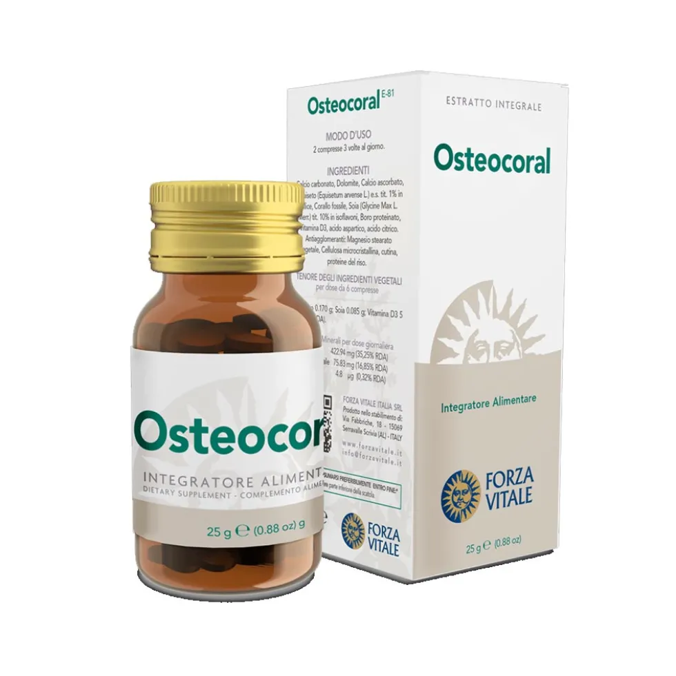 Forza Vitale Osteocoral Integratore Alimentare, 60 Compresse