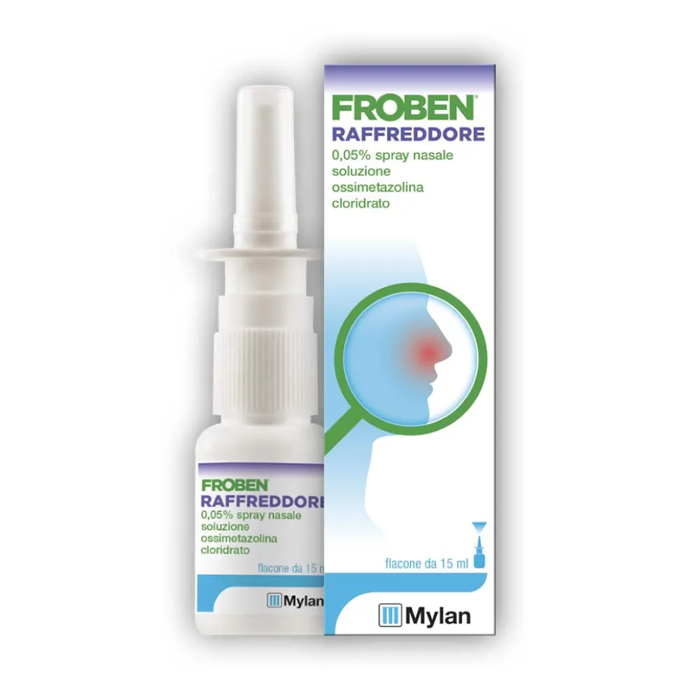 Froben Raffreddore 0,05% Spray Decongestionante Nasale, 15ml