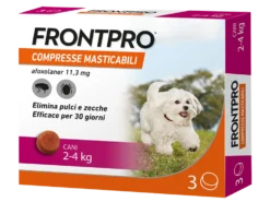 Frontpro 11,3 mg Compresse masticabili antiparassitarie per cani da 2 a 4 kg, 3 compresse