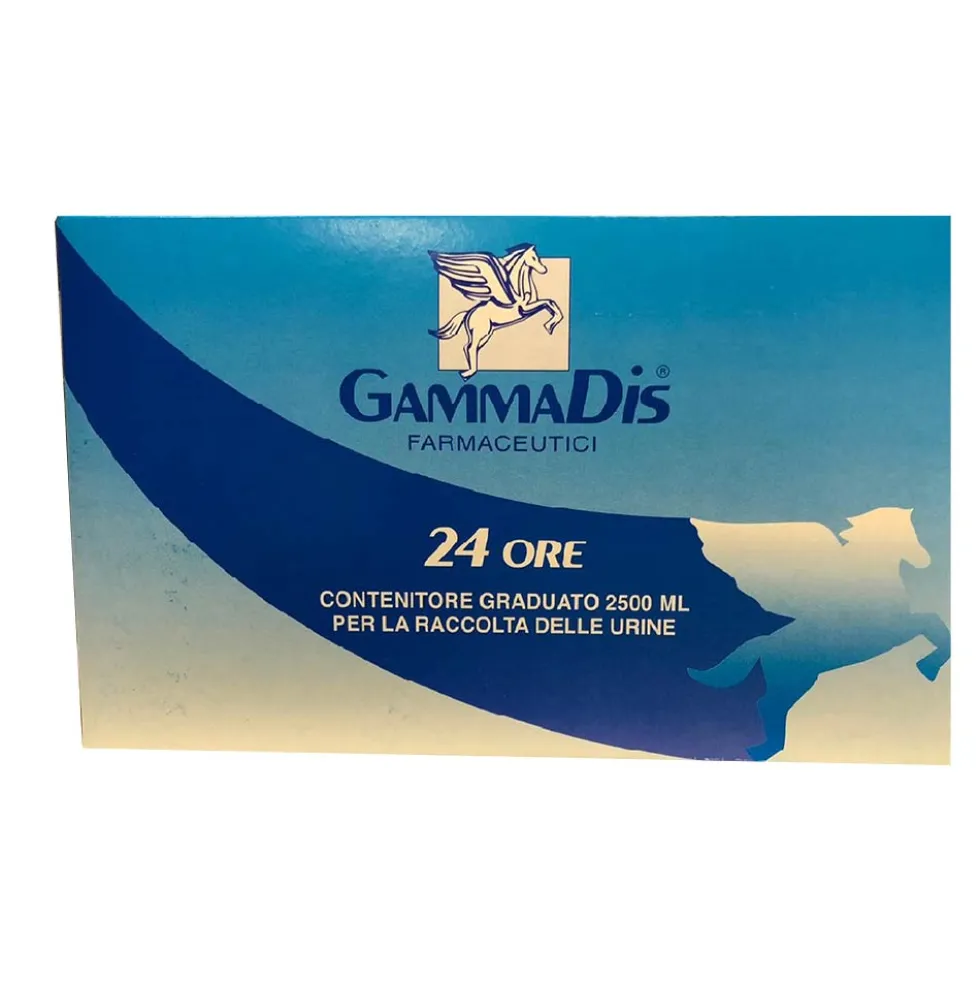 Gammadis Farmaceutici Gammatest - Contenitore sterile per la raccolta delle urine nelle 24h, 2500 ml