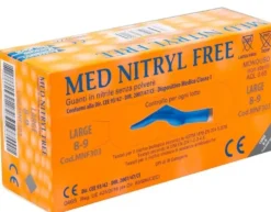 Gammadis Farmaceutici Guanti in nitrile senza polvere taglia L , 100 guanti