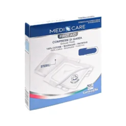 Gammadis Farmaceutici Medicare - Compresse di garza sterili per le ferite, 12 pezzi da 18x40 cm