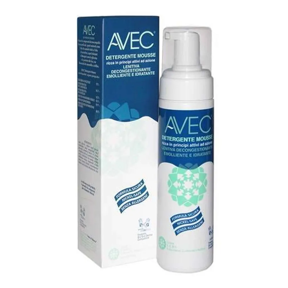 GD Avec Detergente Mousse per Pelli Secche Disidratate e Arrossate, 200ml