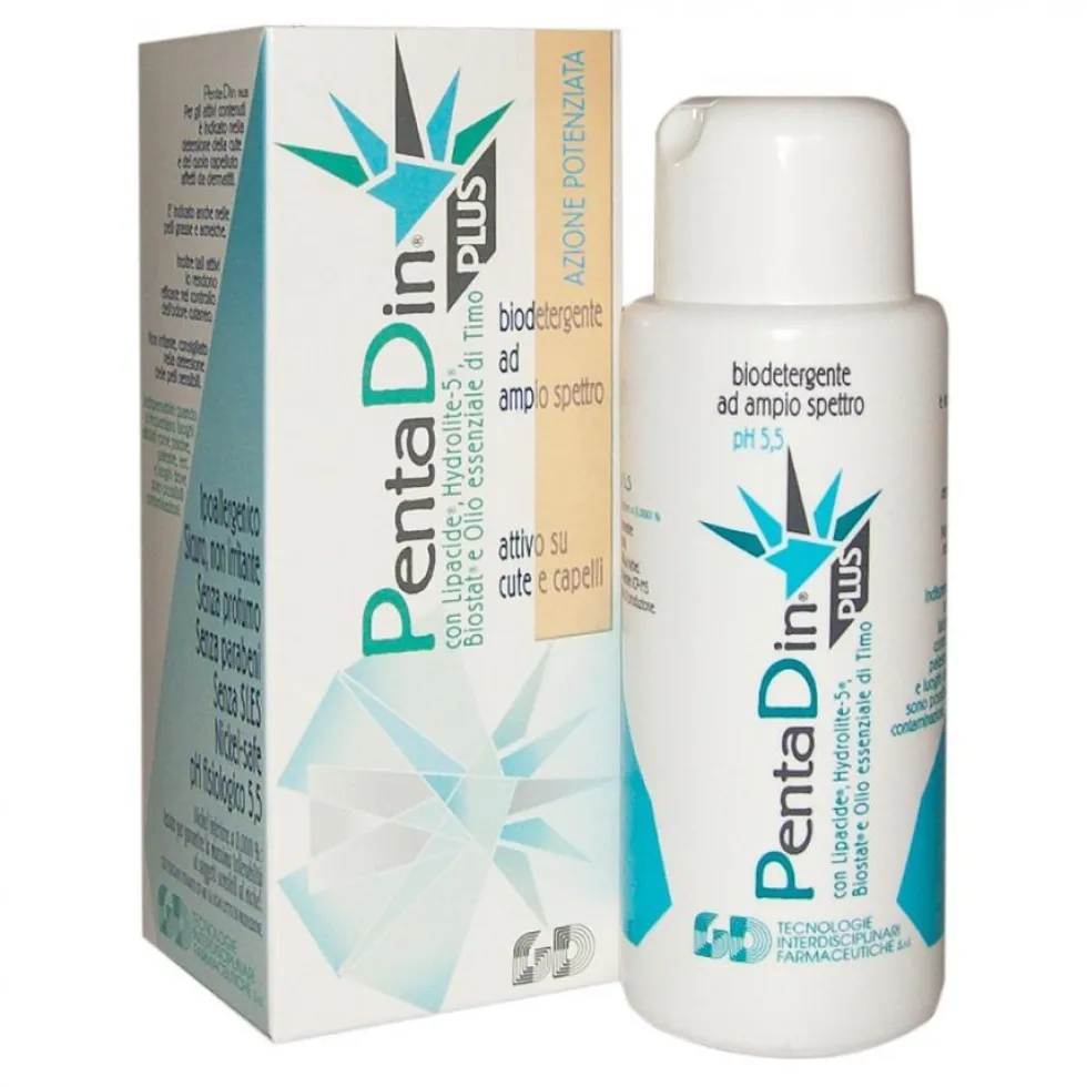 Gd Pentadin Plus Biodetergente per la dermatite seborroica e la pelle acneica, 200 ml