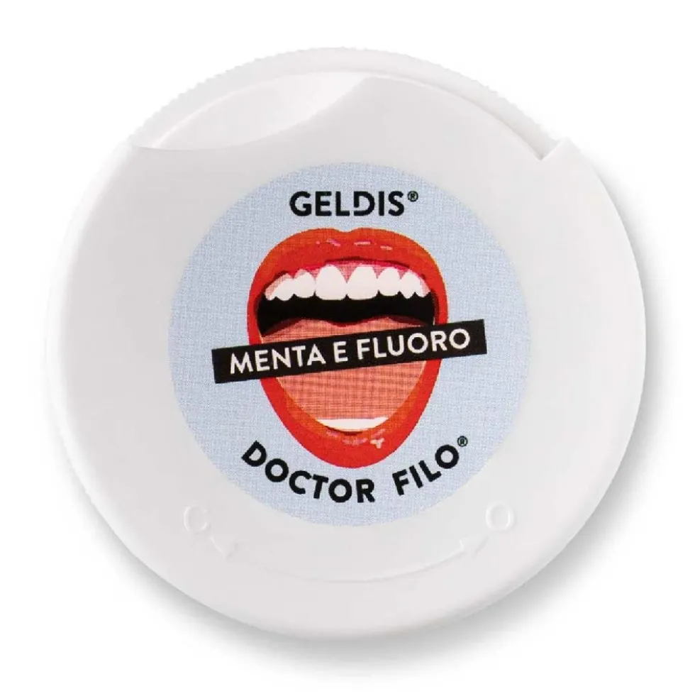 Geldis Doctor Filo Interdentale espandibile alla Menta con Fluoro, 30metri