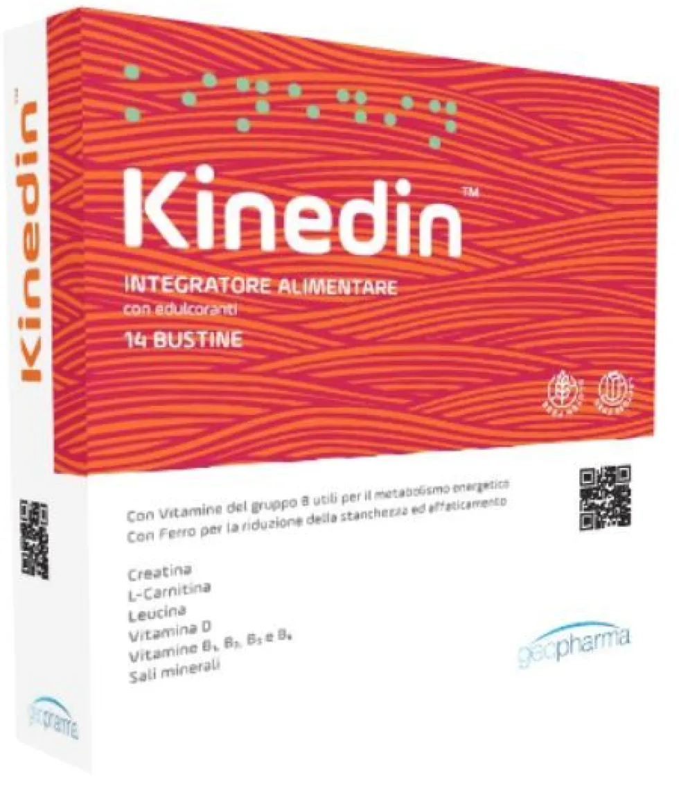 Geofarma Kinedin Integratore Alimentare Affaticamento e Stress, 14 Bustine