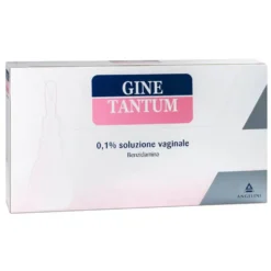 Ginetantum 0,1% Benzidamina Soluzione Vaginale per Vulvovaginiti, 5 Flaconi da 140ml