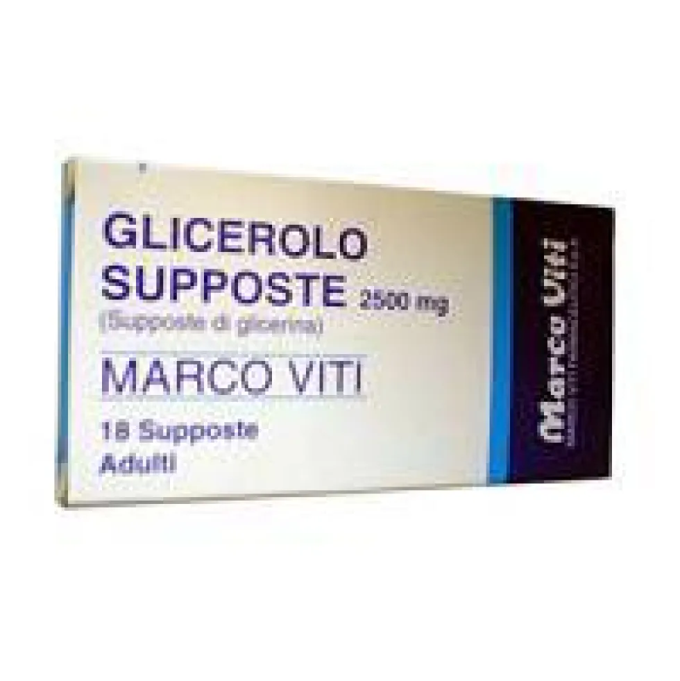 Glicerolo Mv Adulti 2250mg Trattamento Stitichezza Occasionale, 18 Supposte