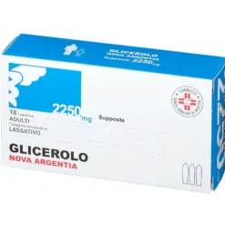 Glicerolo Nova Argentia Adulti 2250mg Lassativo, 18 Supposte