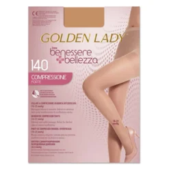 Golden Lady Benessere & Bellezza - Collant 140 denari per la circolazione, 1 paio taglia 2-S playa