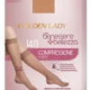Golden Lady Gambaletto 140 denari playa XL - Calza a compressione per il microcircolo, 1 pezzo