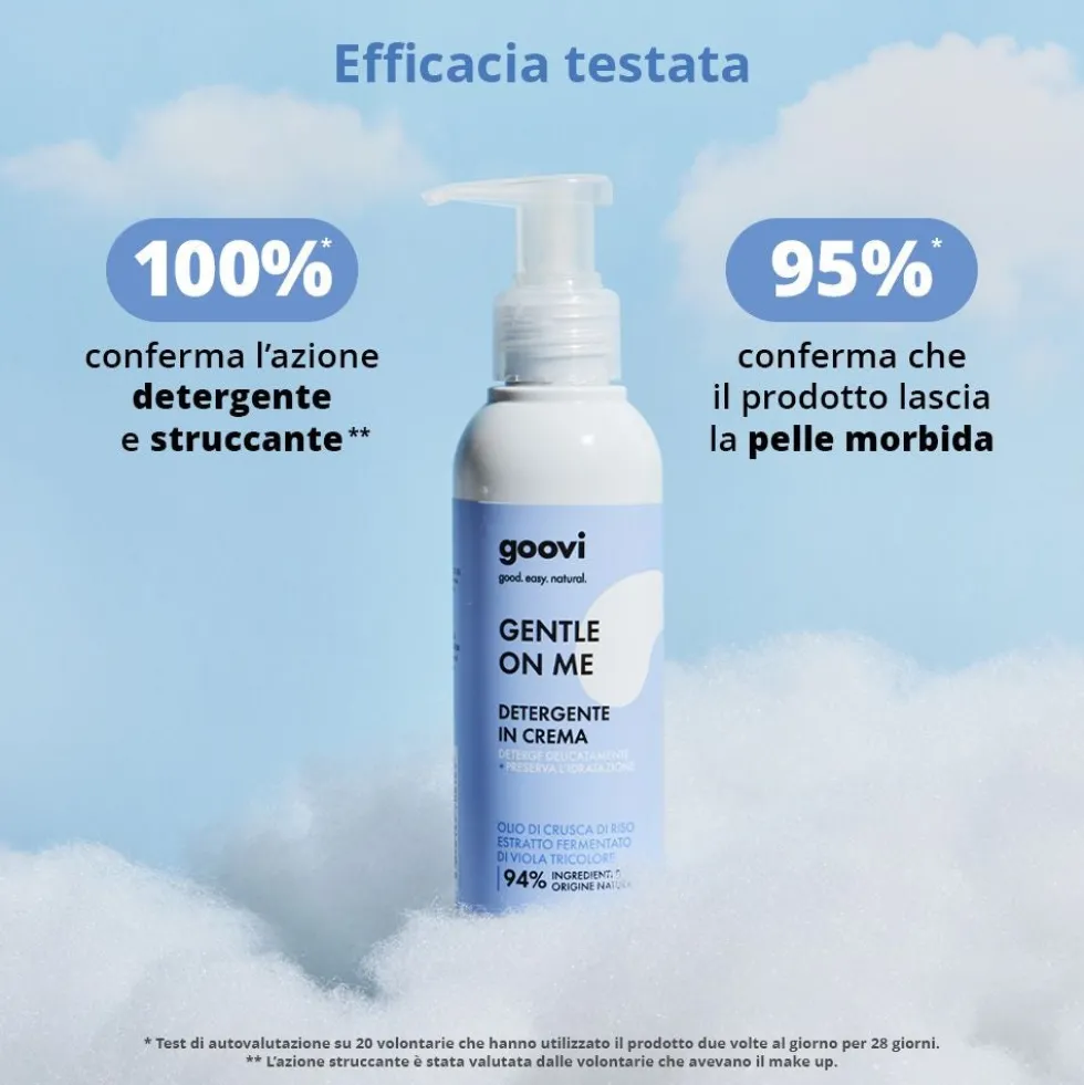 Goovi Gentle On Me Detergente in Crema Viso e Occhi, 140ml