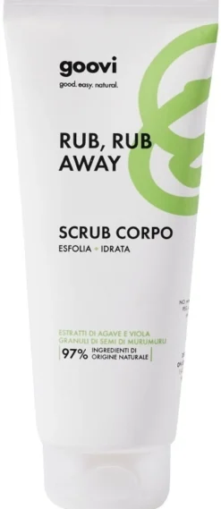 Goovi Rub Rub Away Scrub Corpo Esfoliante Idratante, 200ml