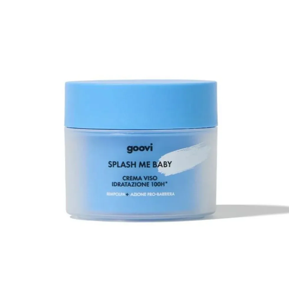 Goovi Splash Me Baby Crema Viso Idratante Rimpolpante 100H, 50ml