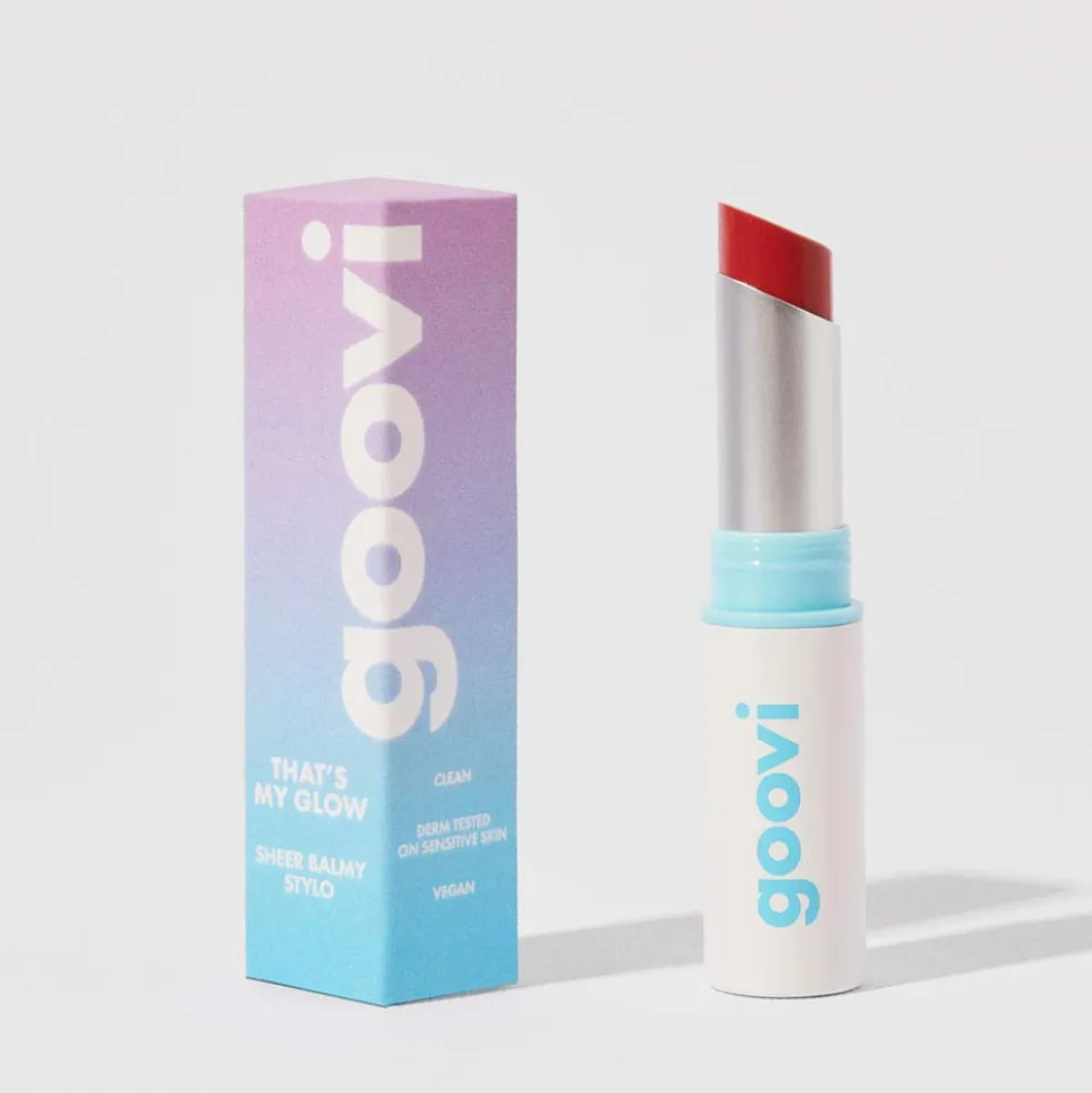 Goovi That’s My Glow Balsamo Labbra Colorato 04 Bitten Red, 2.5g