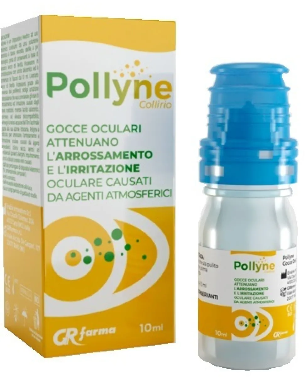 GR Farma Pollyne - Collirio per lenire gli arrossamenti e le irritazioni oculari, 10 ml