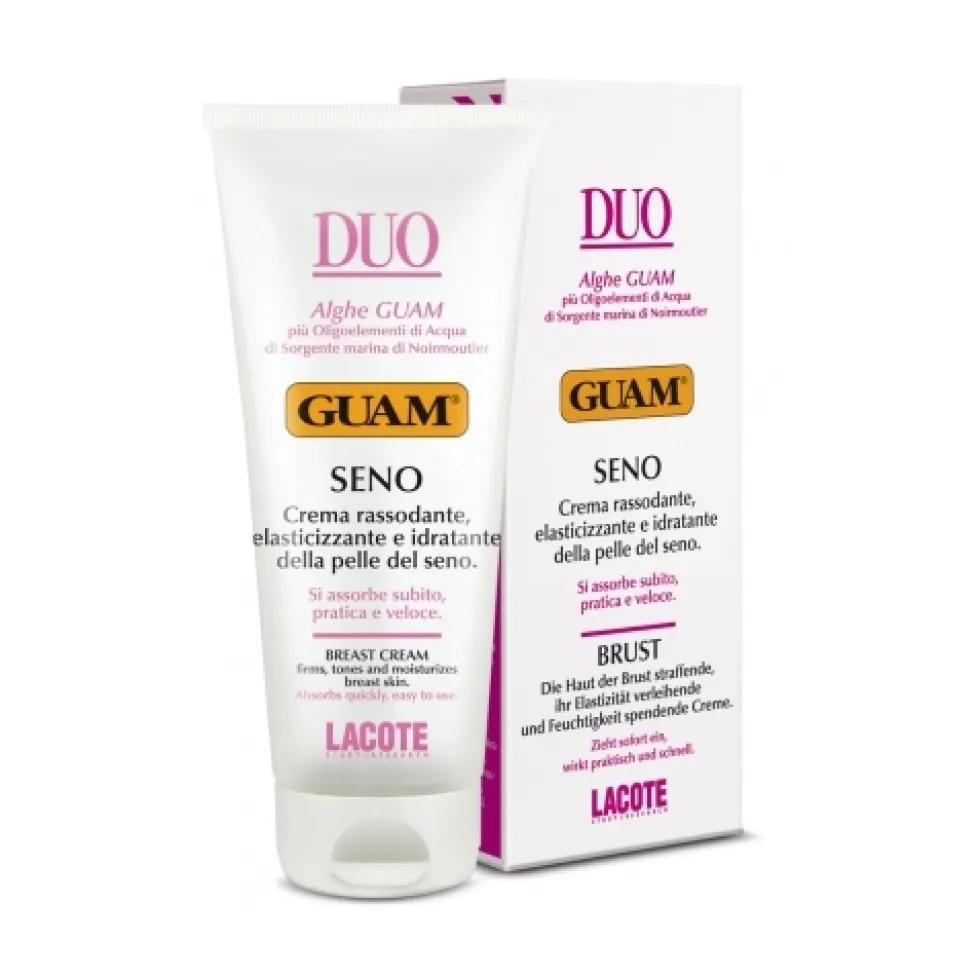Guam Duo Seno - Crema rassodante ed elasticizzante per il seno e il decolleté, 150 ml