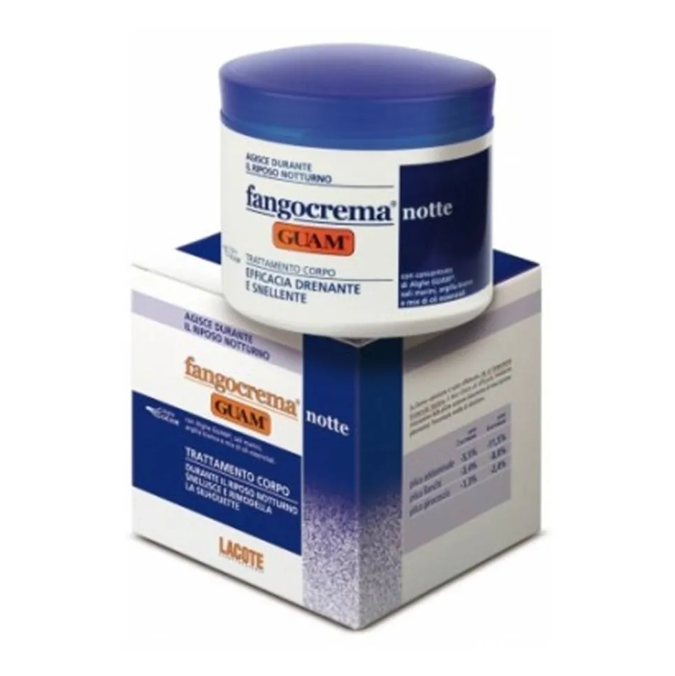 Guam Fangocrema Notte Trattamento Corpo Snellisce e Rimodella, 500ml