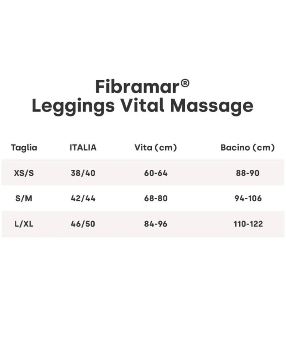 Guam Fibramar Leggings Vital Massage Massaggiante Drenante Taglia L/XL, 1 Pezzo