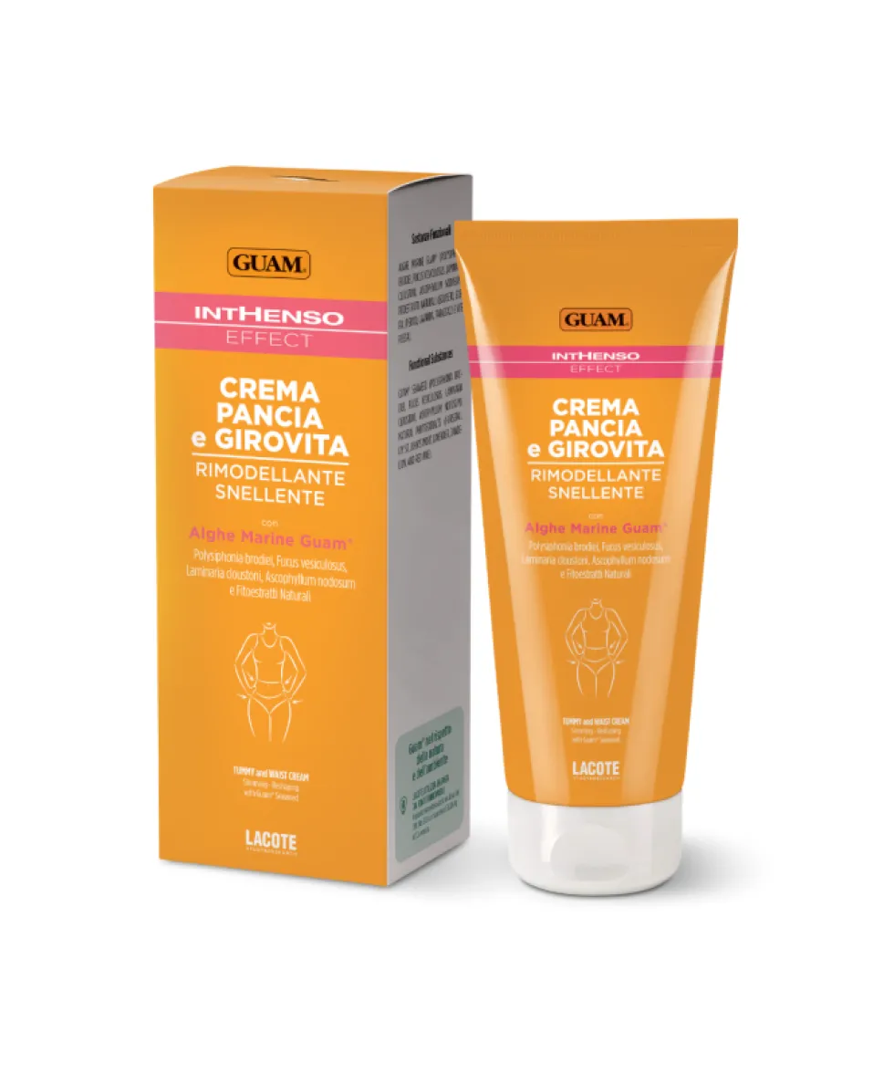 Guam Inthenso Effect - Crema pancia e girovita rimodellante e snellente, 200 ml