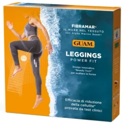 Guam Leggings Fibramar Power Fit Colore Grigio Taglia S/M 42-44, 1 Pezzo