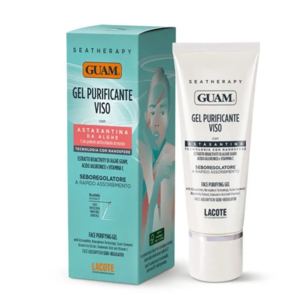 Guam Seatherapy - Gel Purificante Viso con Astaxantina, 50ml