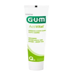 Gum Activital Q10 - Dentifricio antiplacca per rinforzare denti e gengive, 75 ml