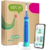 Gum Playbrush Kids 3+ Blu - Spazzolino sonico per l'igiene orale dei bambini, 1 confezione