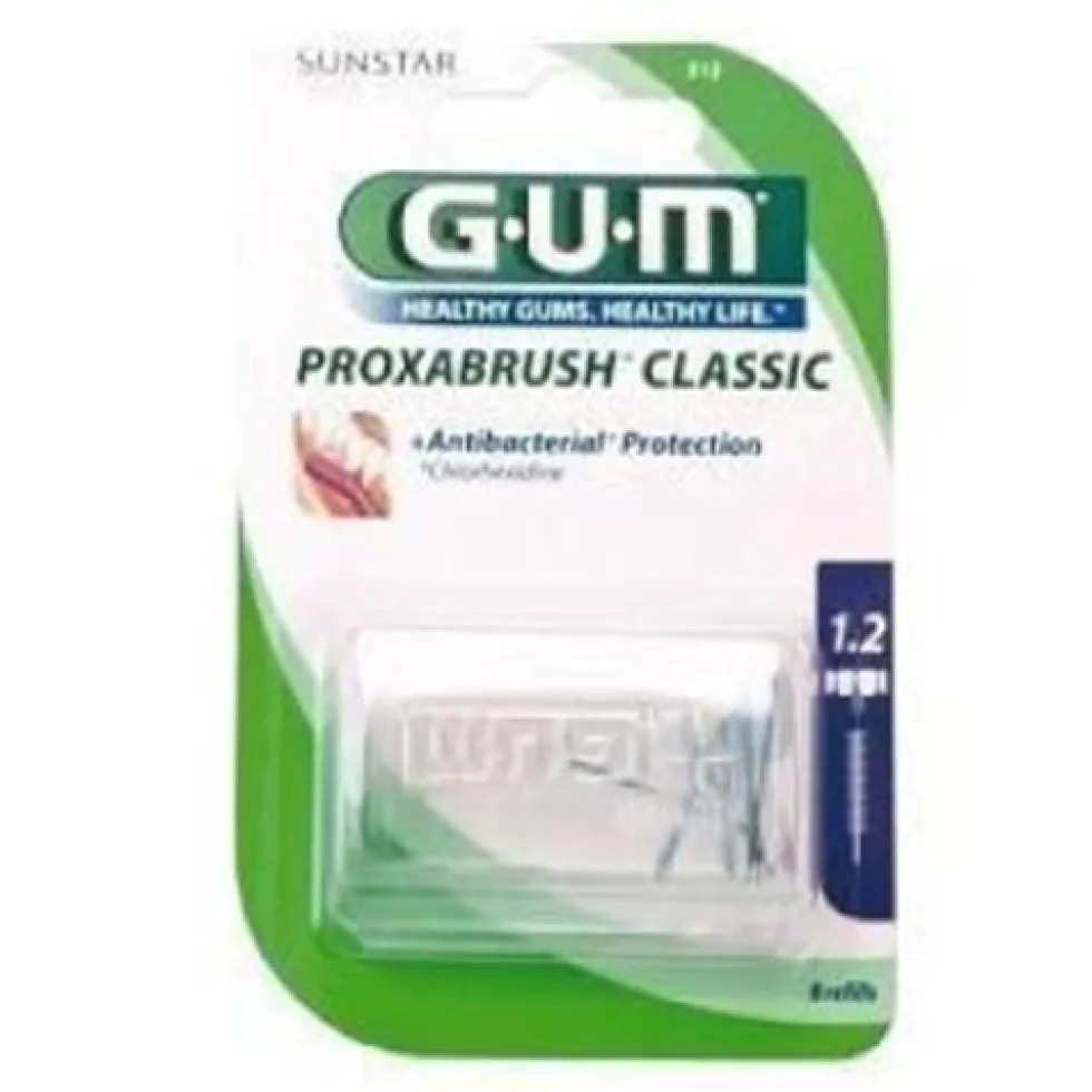 Gum Proxabrush Classic 512 - Ricambi per lo scovolino interdentale 1,2 mm, 8 scovolini