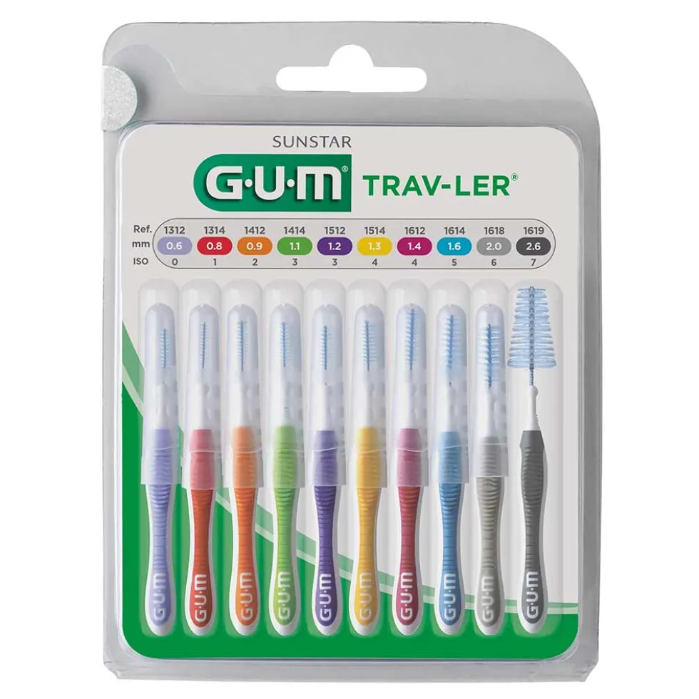 Gum Trav-Ler Scovolini Interdentali, 10 Scovolini