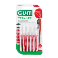 GUM Trav-Ler - 1314Scovolini interdentali da 0.8 mm, 6 scovolini