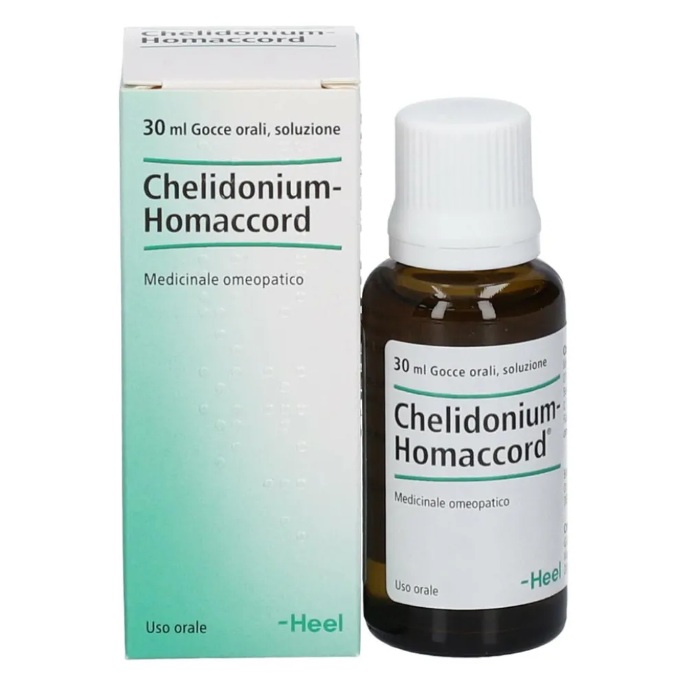 Guna Chelidonium Homaccord - Medicinale omeopatico in gocce per le disfunzioni epatobiliari, 30 ml