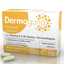 Guna Dermoguna - Integratore alimentare per il benessere di pelle, capelli e unghie, 60 capsule