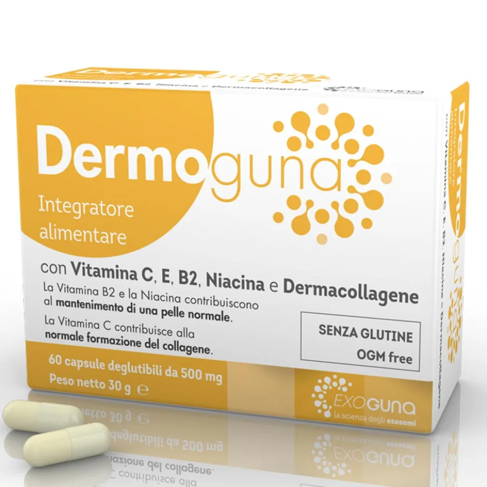 Guna Dermoguna - Integratore alimentare per il benessere di pelle, capelli e unghie, 60 capsule
