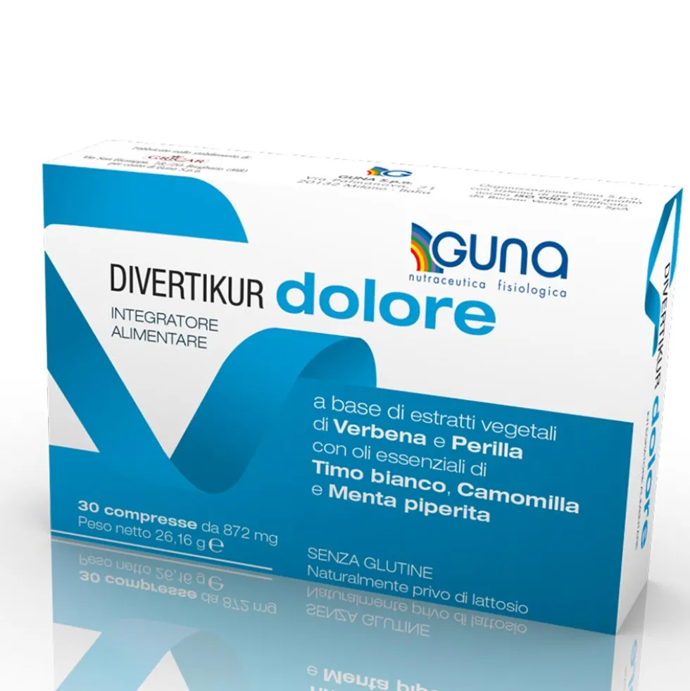 Guna Divertikur - Dolore Integratore Alimentare, 30 Compresse