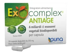 Guna Exocomplex Antiage - Integratore alimentare antiossidante e anti-età, 30 capsule