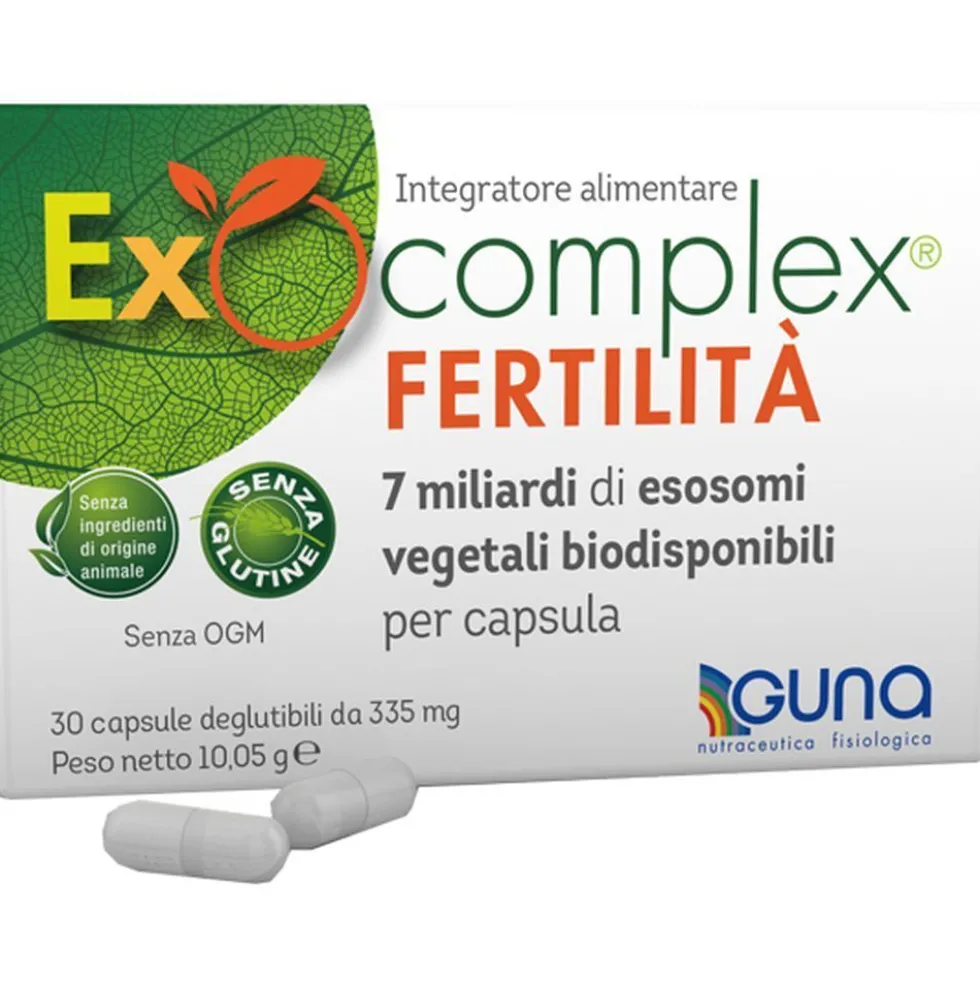 Guna Exocomplex Fertilità - Integratore per la fertilità ad azione antiossidante, 30 capsule